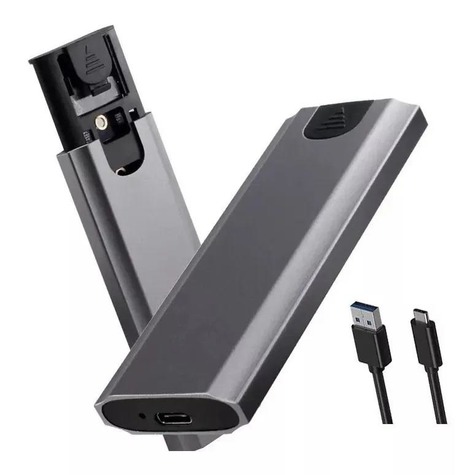 Case Adaptador de Metal HD M.2 NGFF ou NVMe Para Type-c/ USB3.0 CS-ADPM-NGFF/NVME