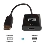 Cabo Adaptador conversor Displayport Para HDMI Fêmea JC-CB-DMI